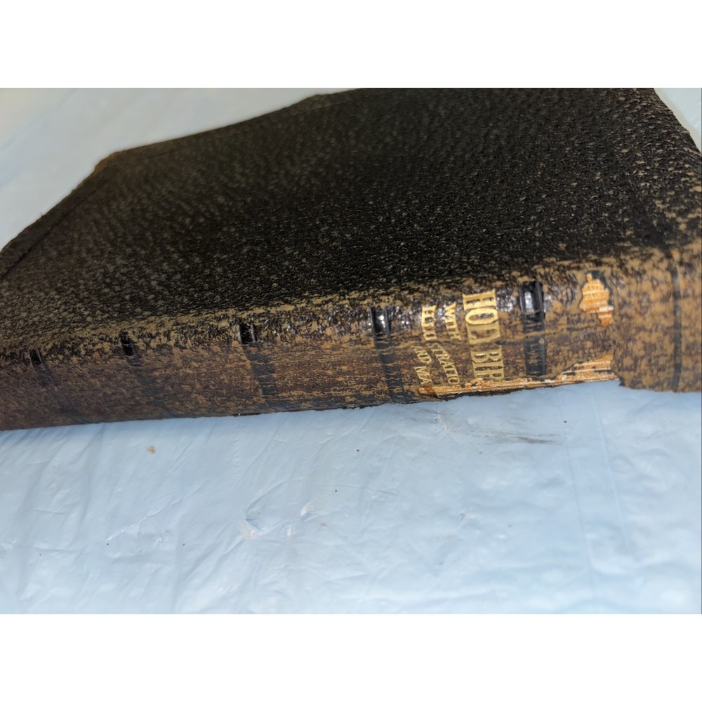 Antique Saalfield Holy Bible Illustrated Maps Concordance Self Pronouncing - Picture 2 of 16